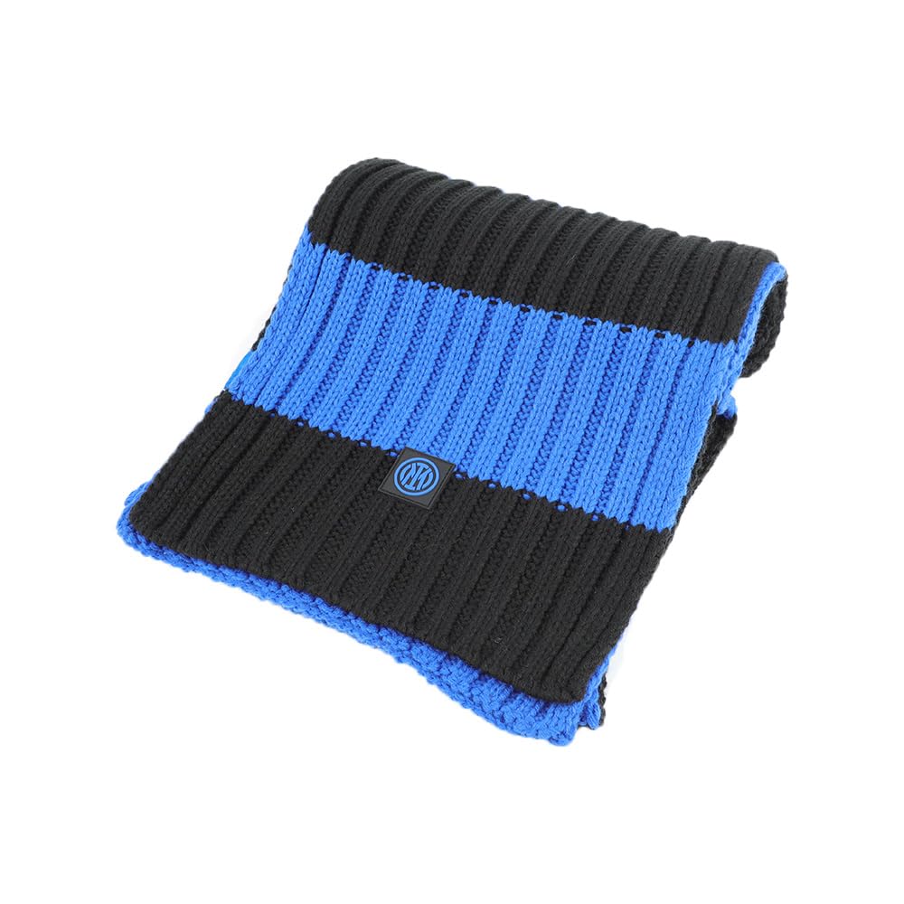 Inter Sciarpa a maglia Righe 100% PC Prodotto Ufficiale 153644