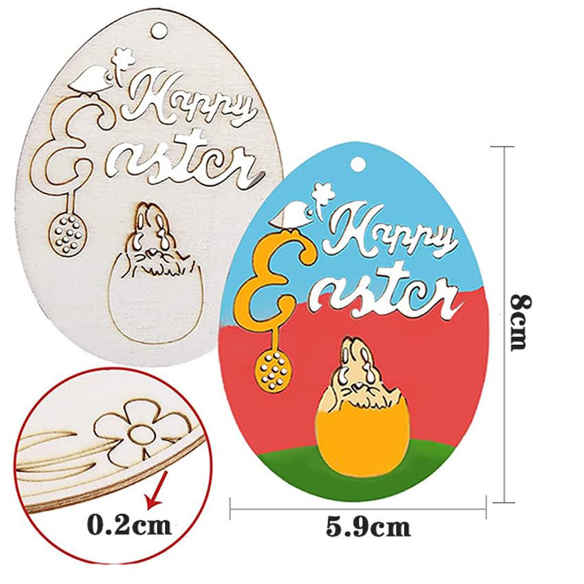 Décoration Pâques Créative Kit Déco Œufs De Pâques Puddry - 25 Œufs Blancs Peintures Autocollants - Créativité Enfants Activite Creative Paques