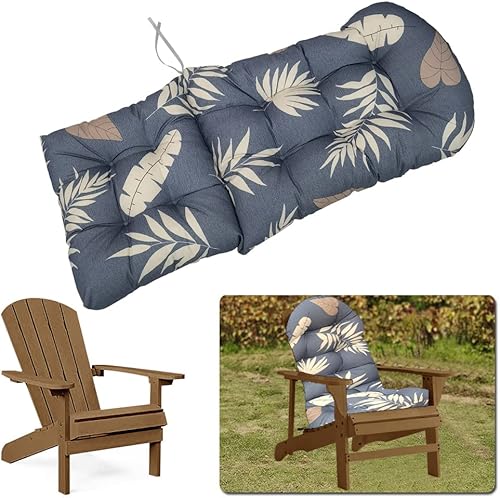 Miniatura 10 de Cojín para silla mecedora, cojines de respaldo alto para patio de 44 x 19 pulgadas, impermeables, para interiores y exteriores, cojines para sillas