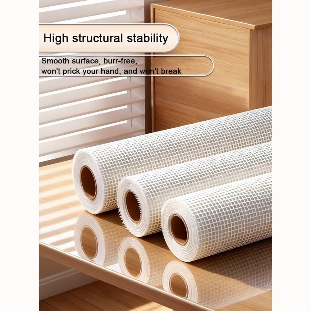 Rollos De Malla Fibra Vidrio, Reforzada Con Resistente A Los Álcalis, Adecuada Para Reparar Y Decorar Grietas Juntas En Paredes Interiores Exteriores(35m-100g)