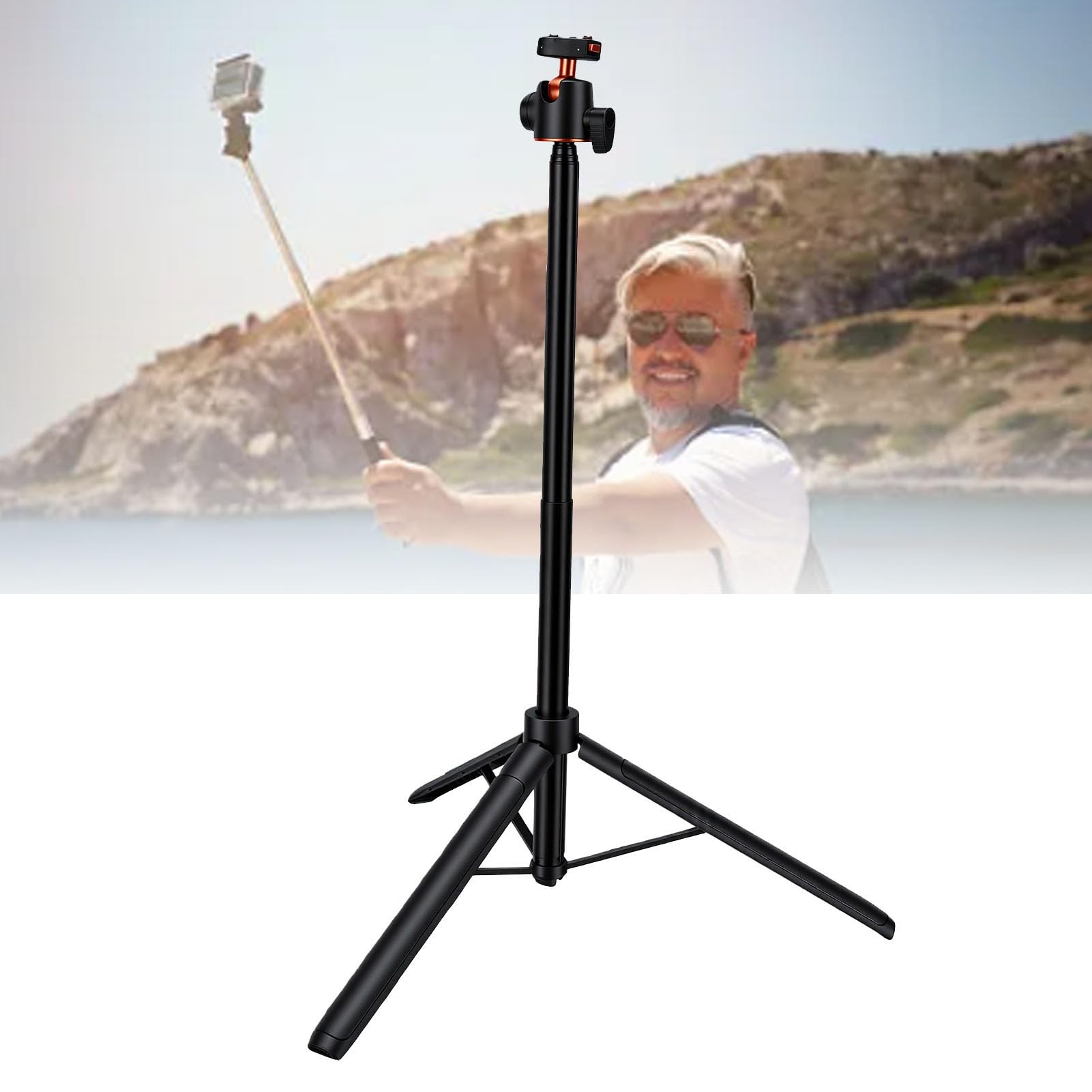 KIMISS Treppiede Magnetico per Selfie Stick con Telecomando