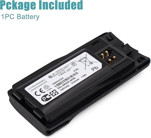 Miniatura 6 de Reemplazo PMNN4434 PMNN4434A 7.4V 2100mAh Li-Ion Batería de repuesto compatible con Motorola RMM2050 RMU2080 RMU2040 RMU2043 RMU2080d RMV2080 XT420