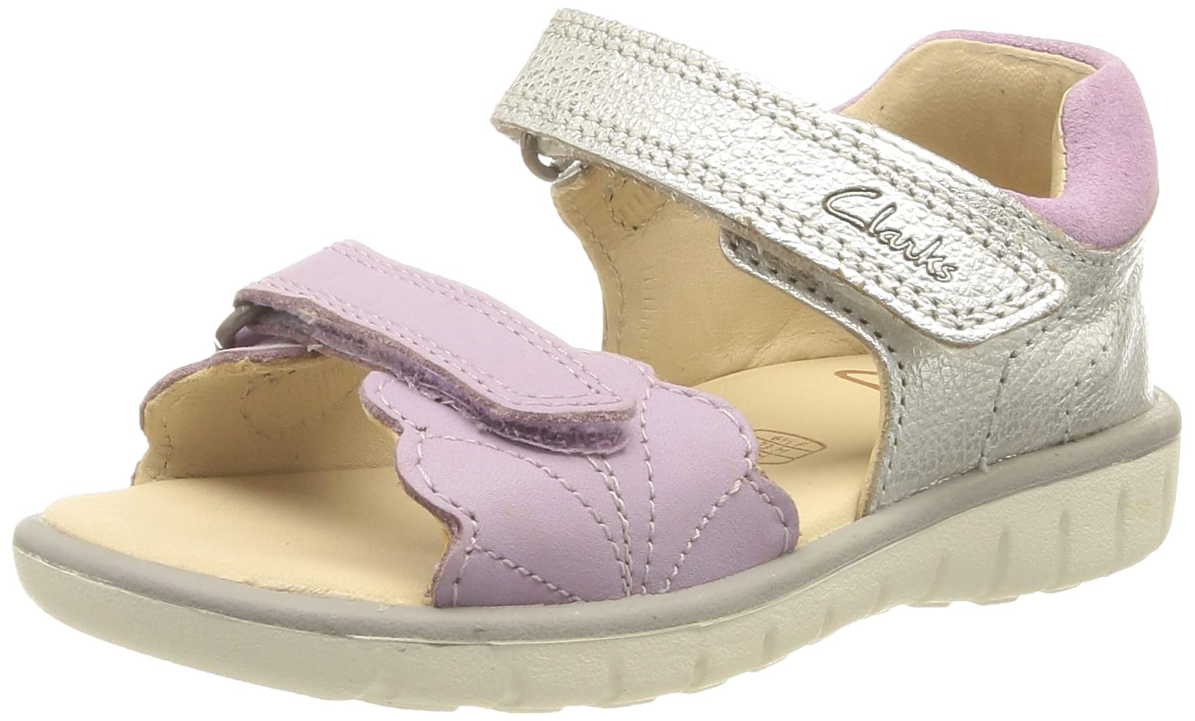 Clarks Roam Wing T. Sandal, Lilac Combi, 4.5 UK