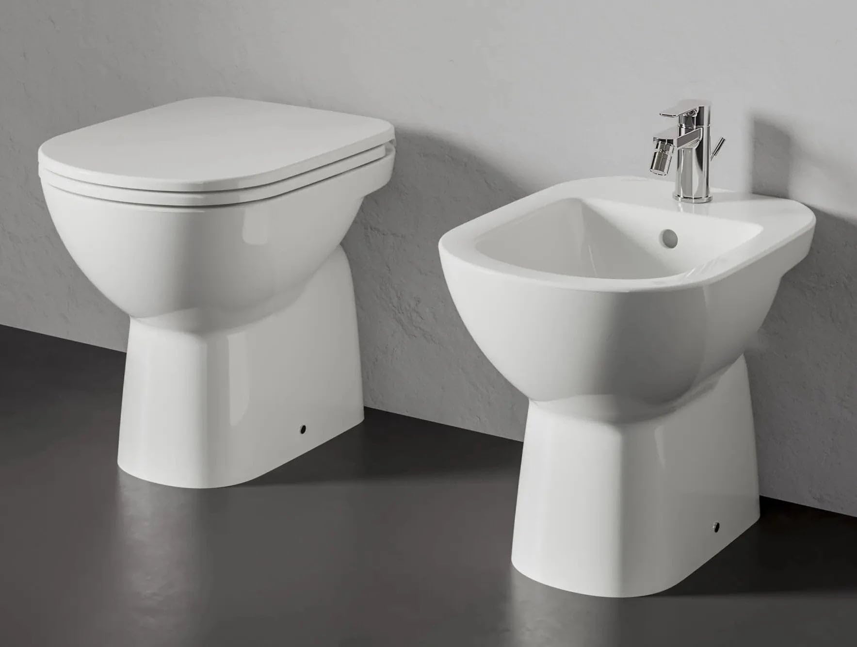 WC tradizionale a pavimento con scarico a terra – Gemma 2 | Ceramica Dolomite