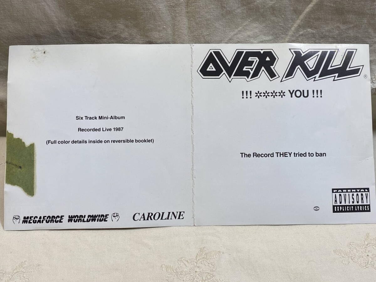 Amazon | OVERKILL - FUCK YOU CAROL盤 NIMBUSプレス 廃盤 レア盤