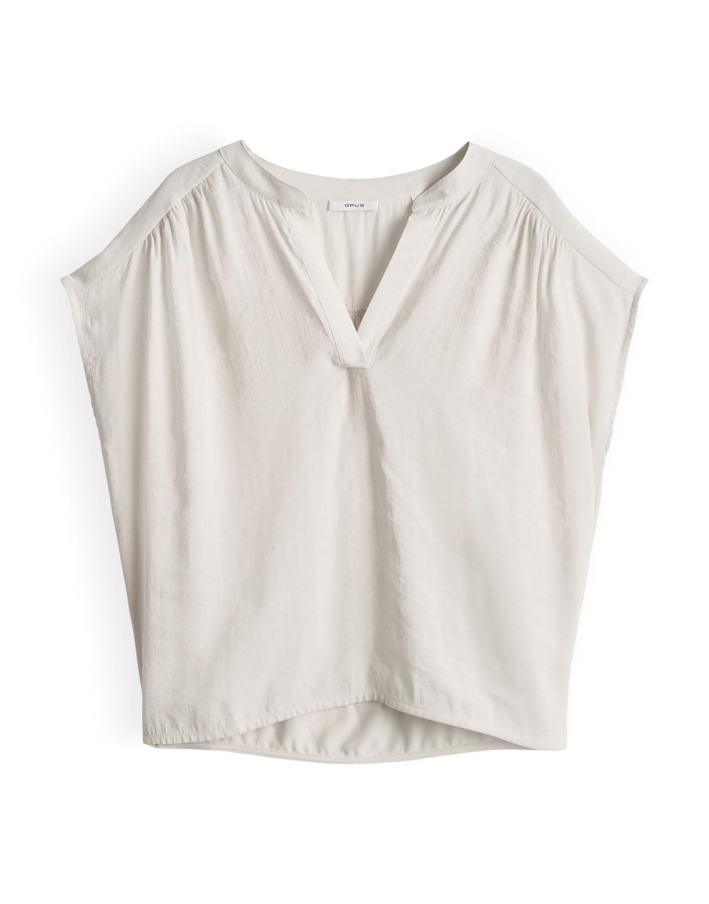 OPUS Damen Kurzarmshirt | Jerseyshirt im Materialmix Loose Fit