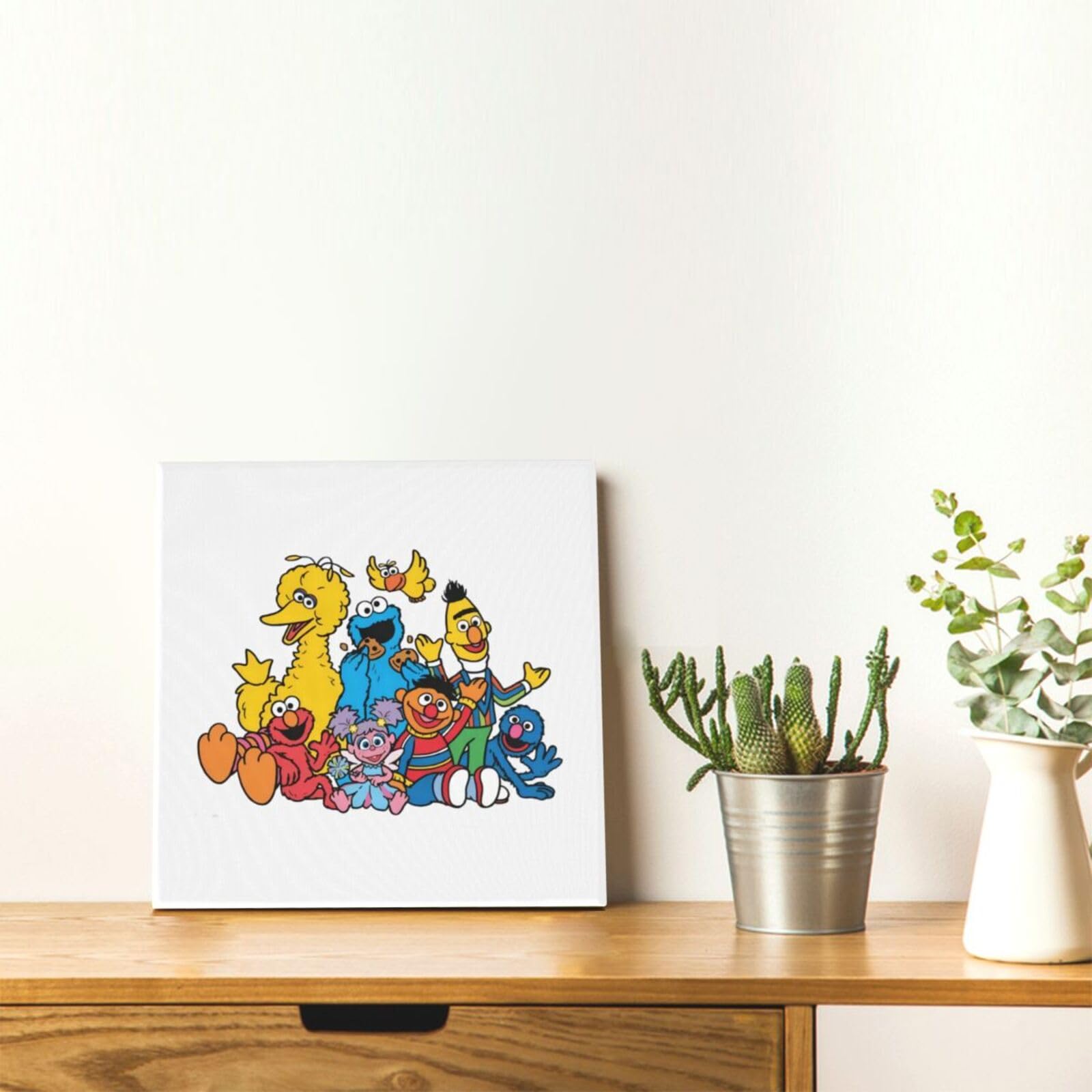 Amazon.co.jp: セサミストリート エルモ キャンバス絵画 アート
