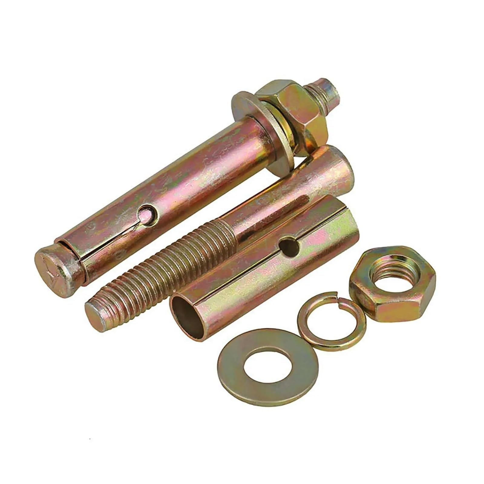 Tacos de expansión de metal, tornillos de expansión, tornillos de expansión, anclajes de pared, tornillo de expansión hexagonal (M14 x 150)
