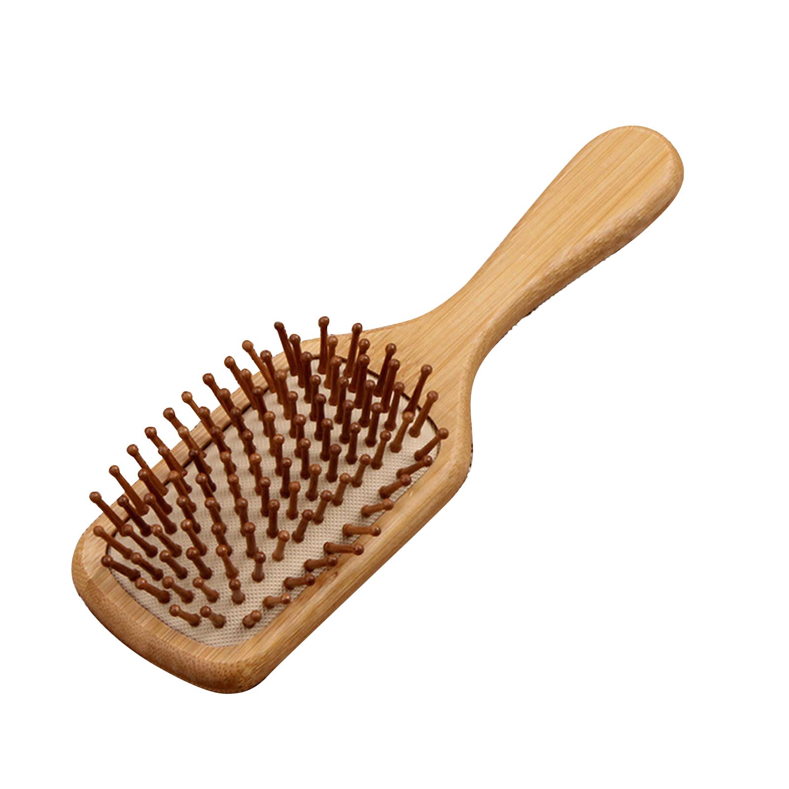 Cushion Brush, Smoothing Ergonomic Bamboo Paddle Hair Brush Styling Tool Massage for Travel for Men Women - Image 2