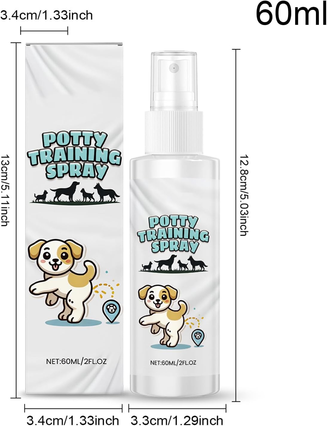 Spray éducateur pour chiens côté technique