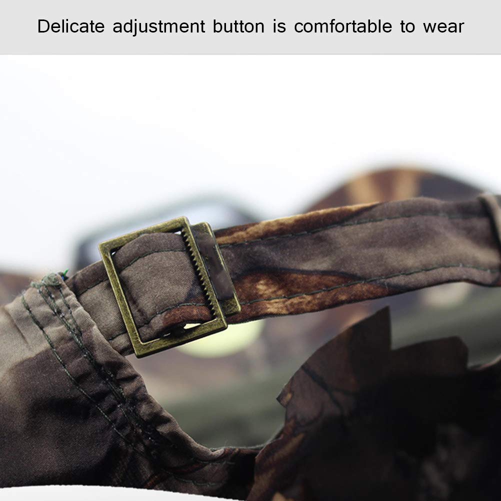 Passamontagna Mimetico 3D A Foglie - Maschera Viso Per Caccia, Airsoft, Unisex Taglia Unica