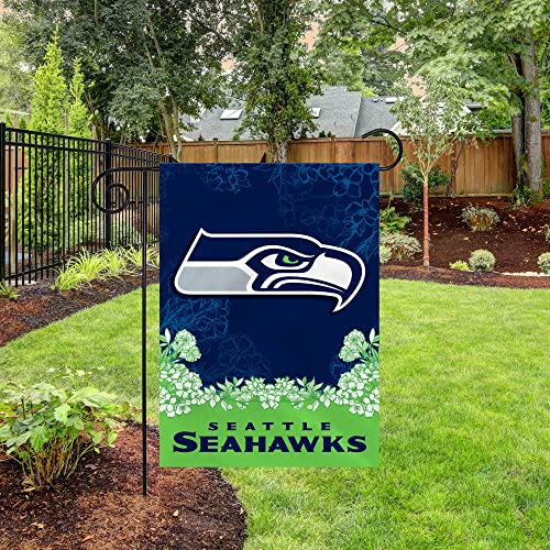 Image of Rico Industries NFL Standard /Primary 13 inch x 18 inch Double Sided Garden Flag - Great Gift for Men, Women, & Fans