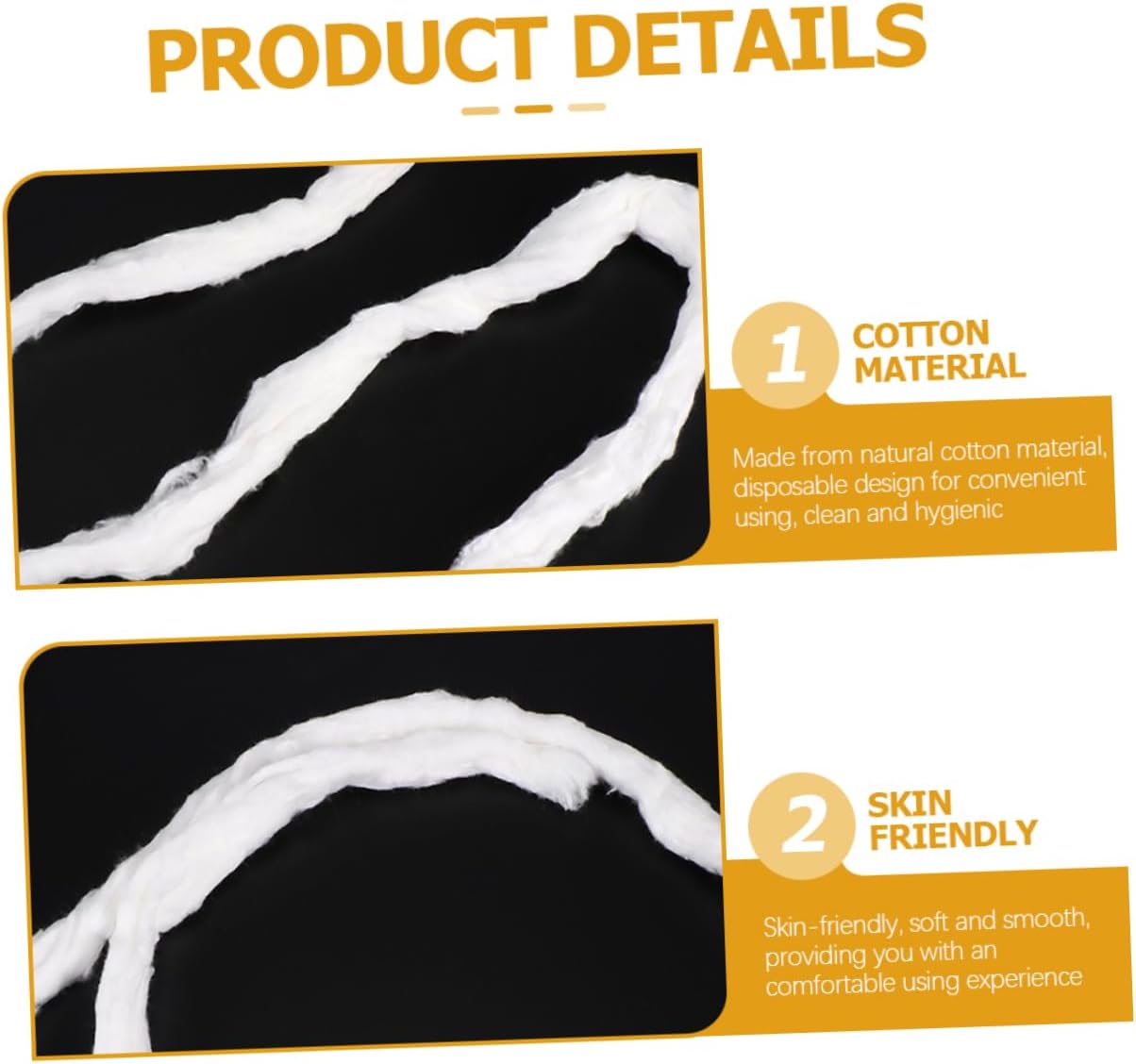 2bags Wide Tool of Jumbo Cotton Balls Cotton Roll for Makeup Facials Skin Care Manicures Perms
