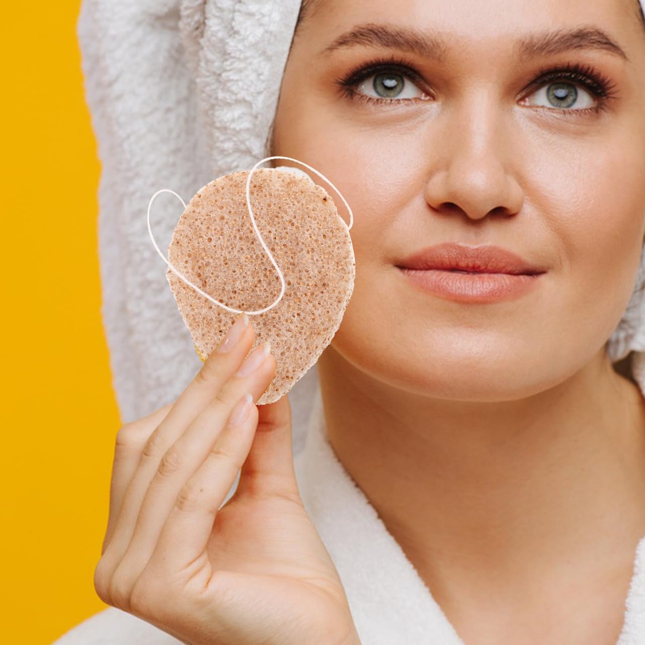 Beavorty 4 Stück Gesichtsreinigungsschwamm Gesichtsschwämme Für Gesicht Peeling Schwamm Zur Tiefenreinigung Und Entfernung Von Abgestorbenen Hautzellen Sanft Für Alle Hauttypen