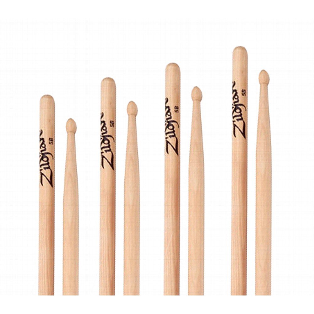 Zildjian 5B SDSP178 Juego de baquetas con punta de madera, 4 por 3