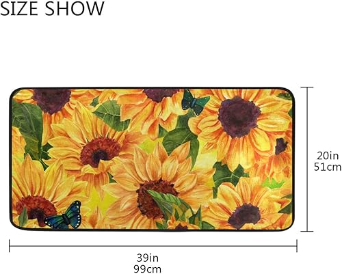 Miniatura 4 de Tapete de cocina antifatiga, antideslizante, absorbente, cómodo, tapete suave para pasillo, entrada, baño, sala de estar, dormitorio, 39 x 20