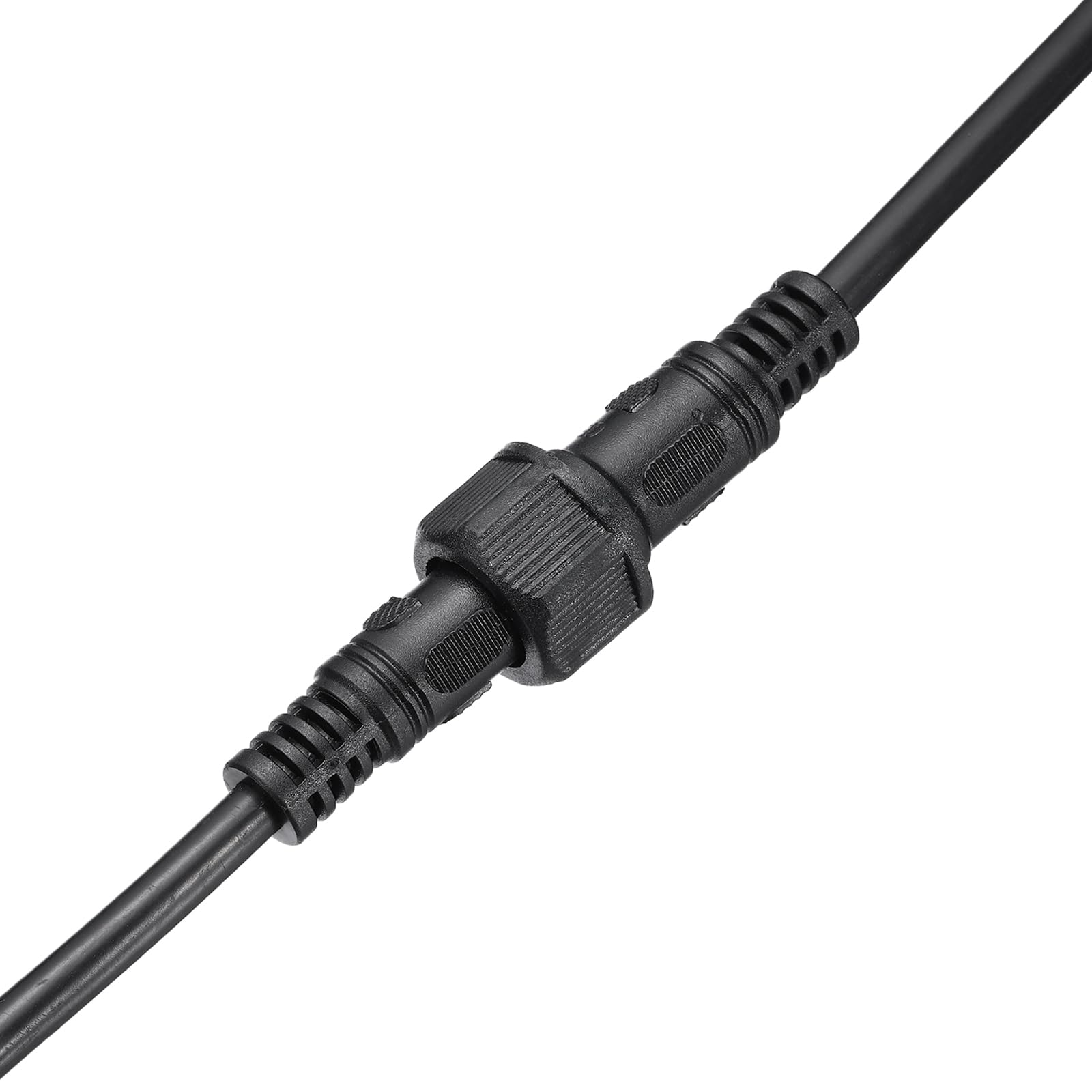 PATIKIL 3.28Ft 2 Pin Extension Cable Wire, 18AWG Waterproof IP67 Connector with Male and Female at Both Ends for LED Strips Black - Image 4