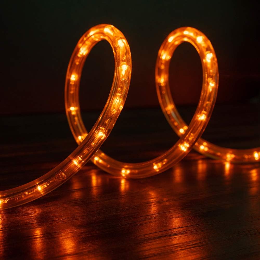 50% оƒƒ Dіѕсоunt WYZworks 100 feet 1/2 Thick Orange Pre-Assembled LED Rope Lights with 10', 25', 50', 150' Option - Christmas Holiday Decoration Lighting | ETL Certified Flаѕh Dеаlѕ - 70% оƒƒ WYZworks 100 feet 1/2 Thick Orange Pre-Assembled LED Rope Lights with 10', 25', 50', 150' Option - Christmas Holiday Decoration Lighting | ETL Certified