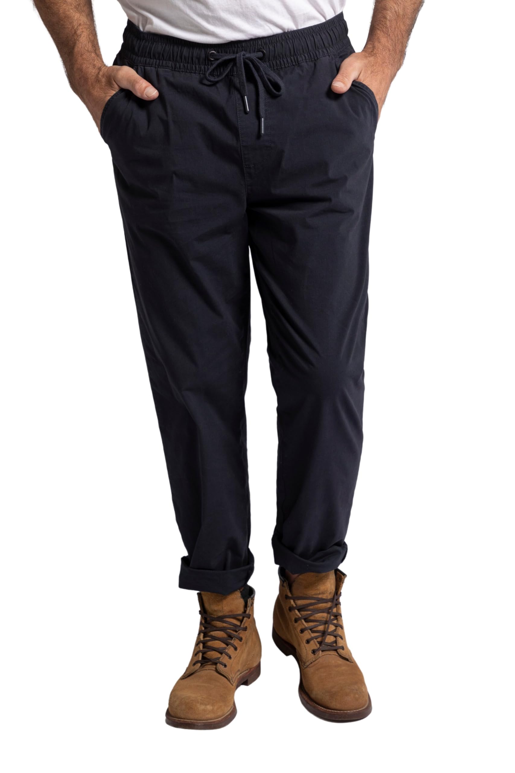 JP 1880 Herren Hose Schlupfhose, Flexnamic®, Elastikbund, Tapered Loose Fit