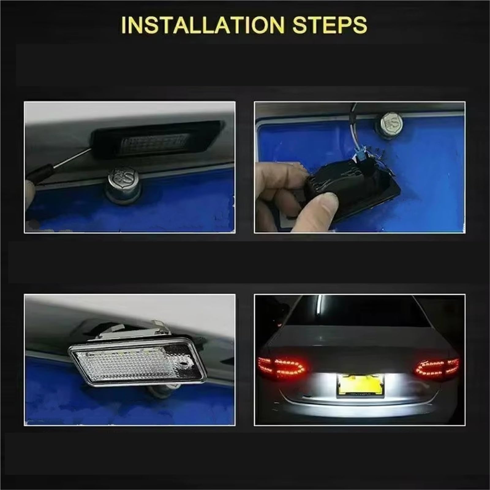 Luz de matrícula para A3 S3, A4 S4, A6 C6, A8 S8, Q7 (2 unidades)