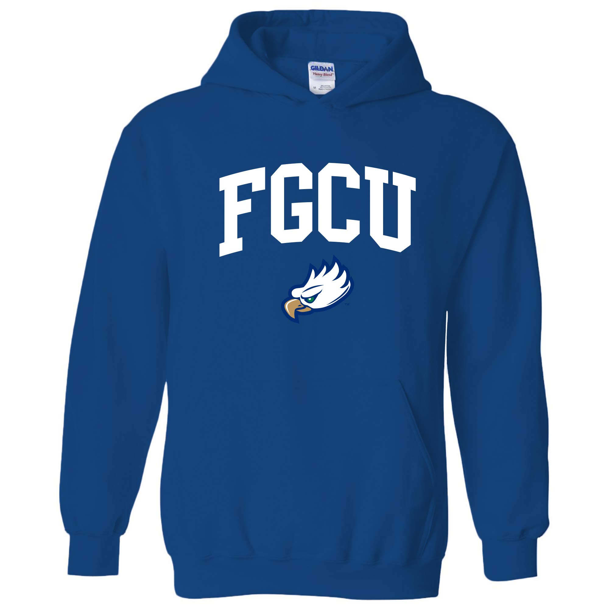 UGP Campus Apparel NCAA Officially licensed College - University Team Color Arch Logo Hoodie, Florida Gulf Coast Eagles Royal, XL โ image 1