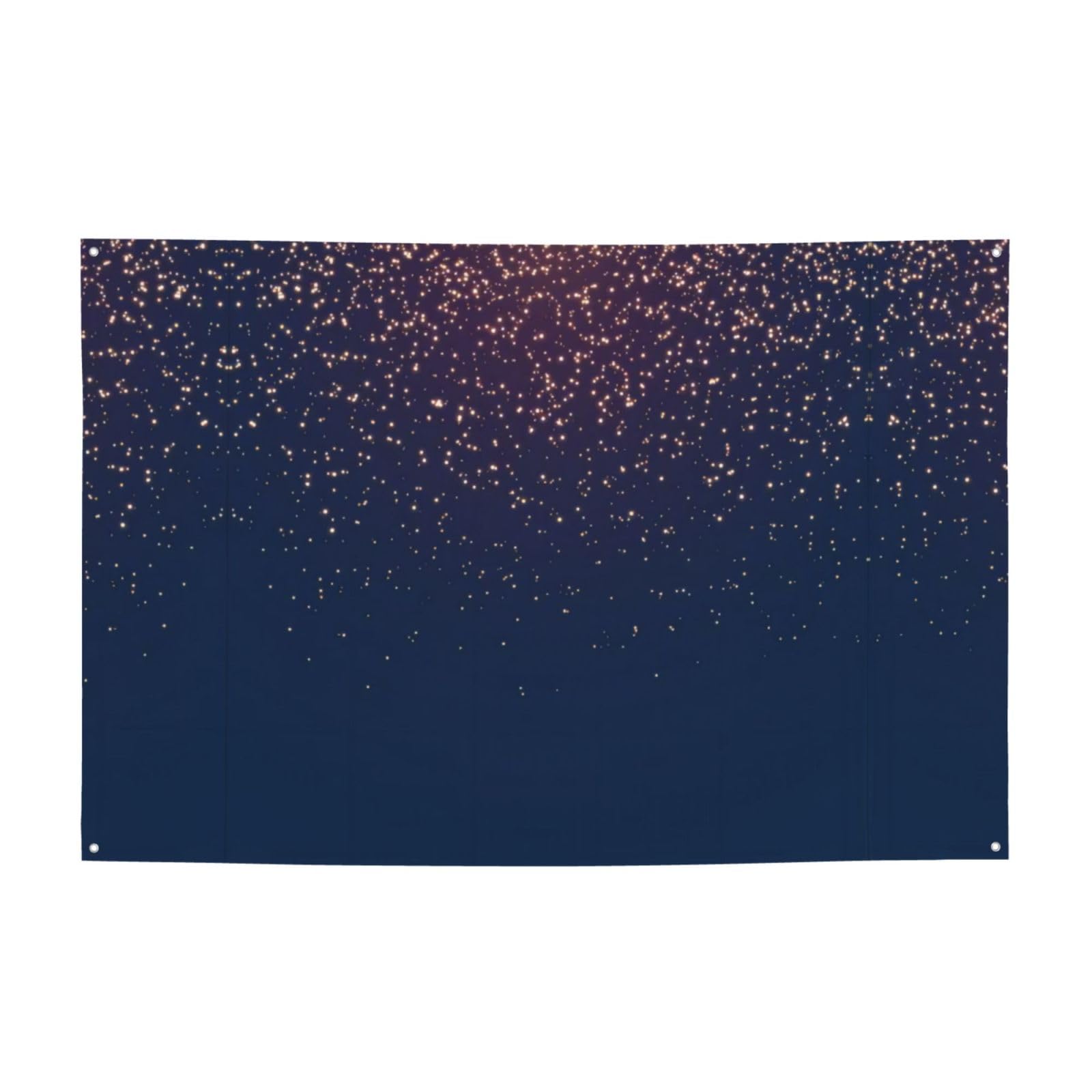 Drapeaux imprimés bleu marine ciel et étoiles toiles de fond suspendues pour décoration maison