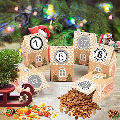 Bluelves-Calendrier-de-lAvent-24-Calendrier-de-lavent-Maison-a-Faire-soi-Calendrier-Noel-Maison-en-Papier-avec-24-Autocollants-Numerotes-Calendrier-de-lavent-Boite-Calendrier-de-lAvent-DIY Bluelves Calendrier de l'Avent DIY - Un Noël magique et personnalisé ! – Image 5