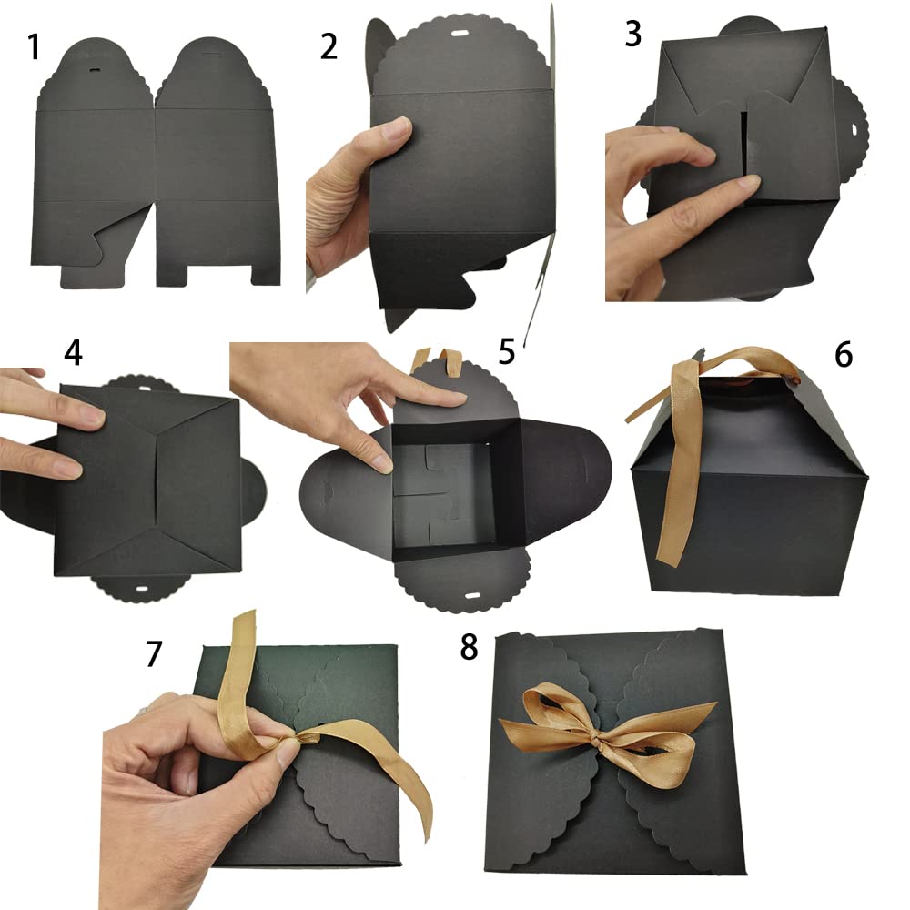 20 Scatole Regalo Con Nastro Bianco 12x12x9cm - Per Matrimoni, Compleanni E Natale | Ideale Per Damigelle E Regali Speciali - Foto 13