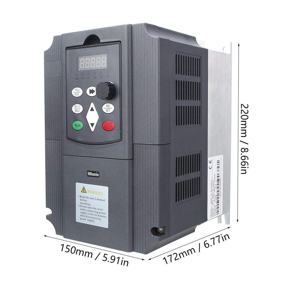 9000-3T-01100G Driver a frequenza variabile, 11KW 380 V AC VFD Inverter, mini inverter trifase universale con controller integrato PID