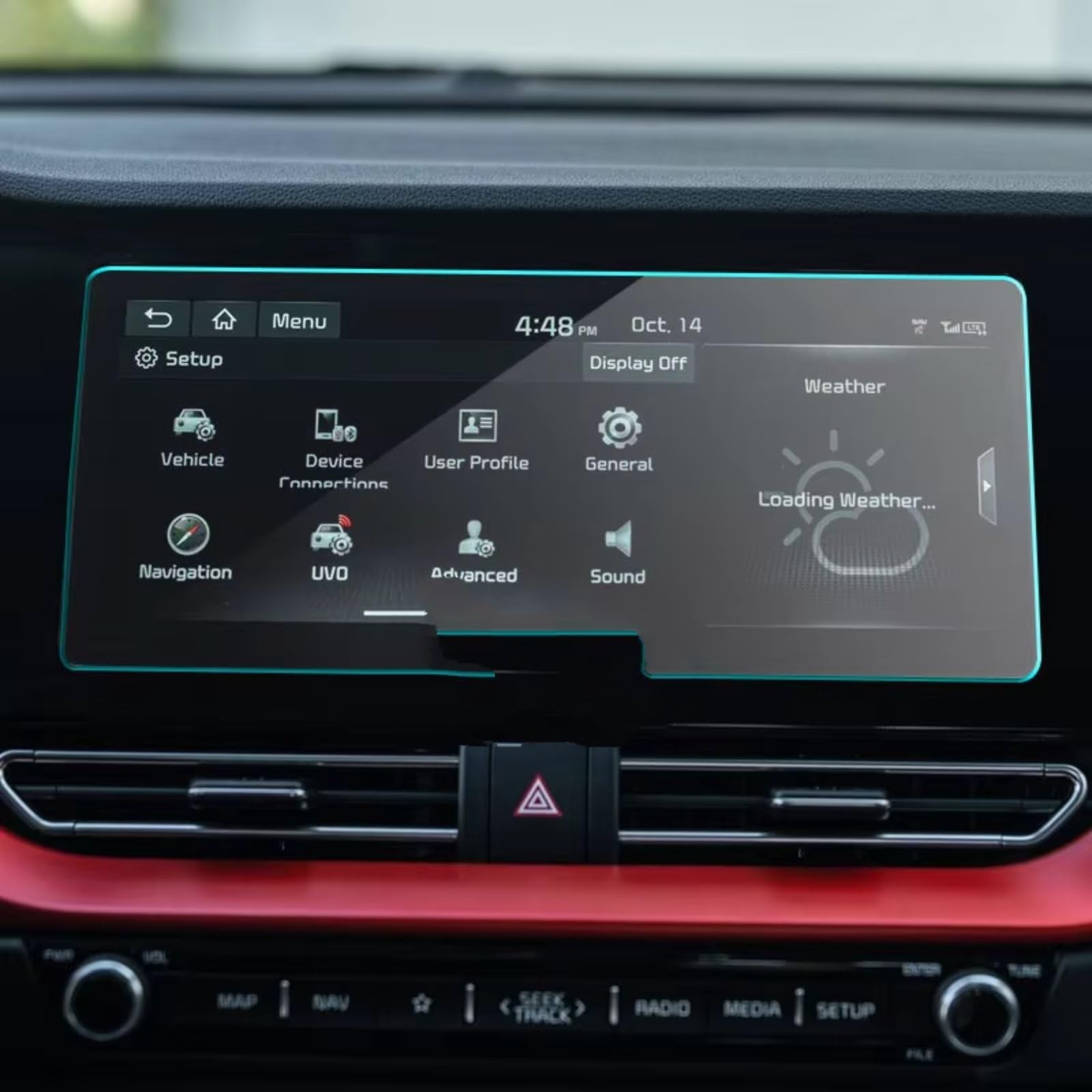 Pellicola Protettiva per Schermo Auto per Kia NIRO 2020 2021, 1 Pezzo, in Vetro temperato, per navigatore Auto, Accessori per Interni Auto.