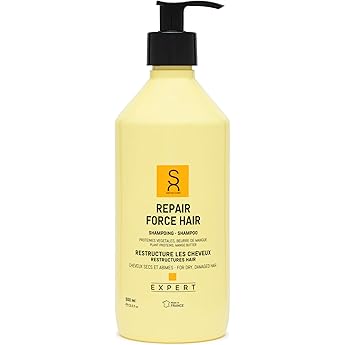 Expert Repair Force Hair Shampoo - With Vegetable Proteins and Mango Butter - For Dry and Damaged Hair - Repairing Care 500 ml