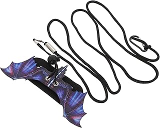 Ipetboom 1 Conjunto De Coleira De Lagarto Colete Azul Acessórios De Cosplay Terrário Réptil Pequeno Animal Corda De Caminhada Réptil Arnês Traseiro Lagarto Azul Coleira De Lagarto