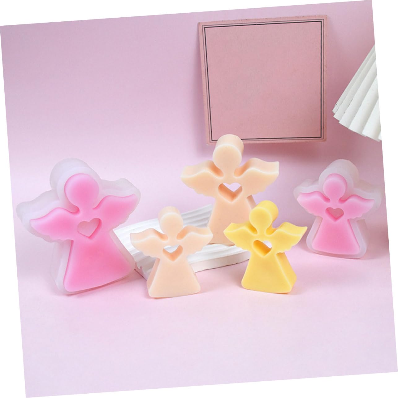 DOITOOL 5 Set Stampo Silicone Per Forma Da Materiale Resistente E Flessibile Per Fai Da Te E Decorazioni Artigianali Per Profumate E Lavoretti 2 Pezzi * 5