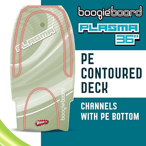 Miniatura 6 de Boogieboard - Bodyboard de plasma de 36 pulgadas - Correa ajustable - Bodyboard ligero - Espuma de polietileno, parte inferior lisa - Fácil de