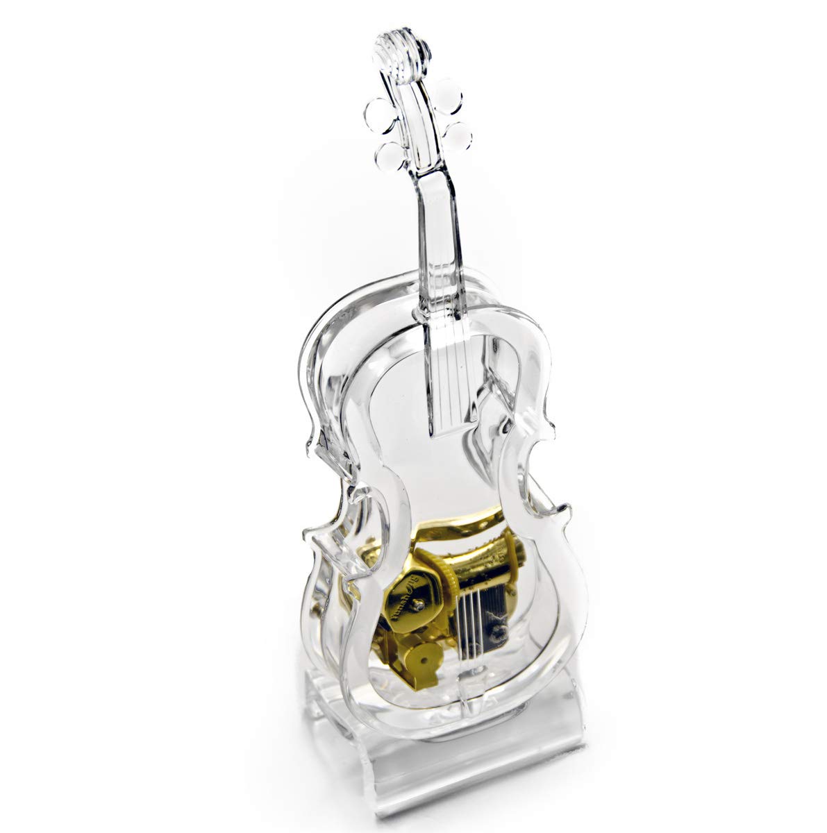 Amazing 18 Note Musical Acrylic Miniature Violin with Stand - Many Songs to Choose - 0 Holy Night