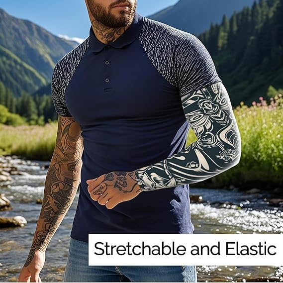 Manchons de Bras Personnalisées avec Photo et Texte, Homme Manches de compression Bras Femme Anti-UV Protection Solaire Rafraîchissants Respirante pour Baseball, Football, Sport, Cyclisme