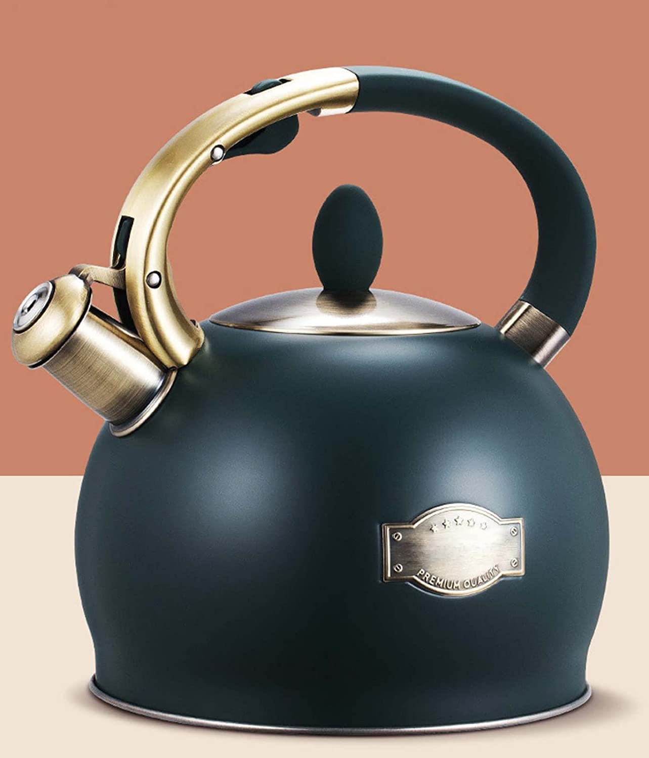 Bollitore Jowenia 3L In Acciaio Inox - Con Fischio Automatico E Manico In Legno, Per Induzione/Gas - Foto 14