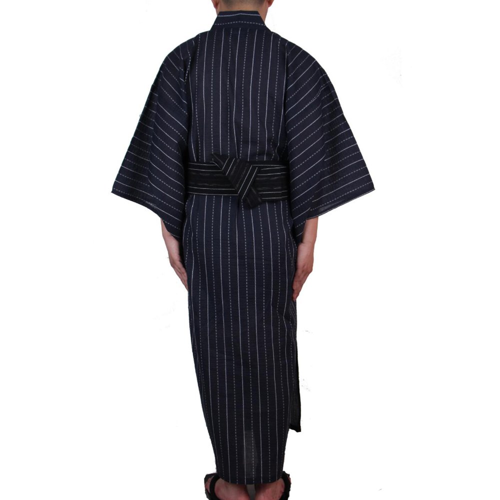 Kimono Yukata Japonés para Hombres - Home Robe Vestido para Pijamas # 07