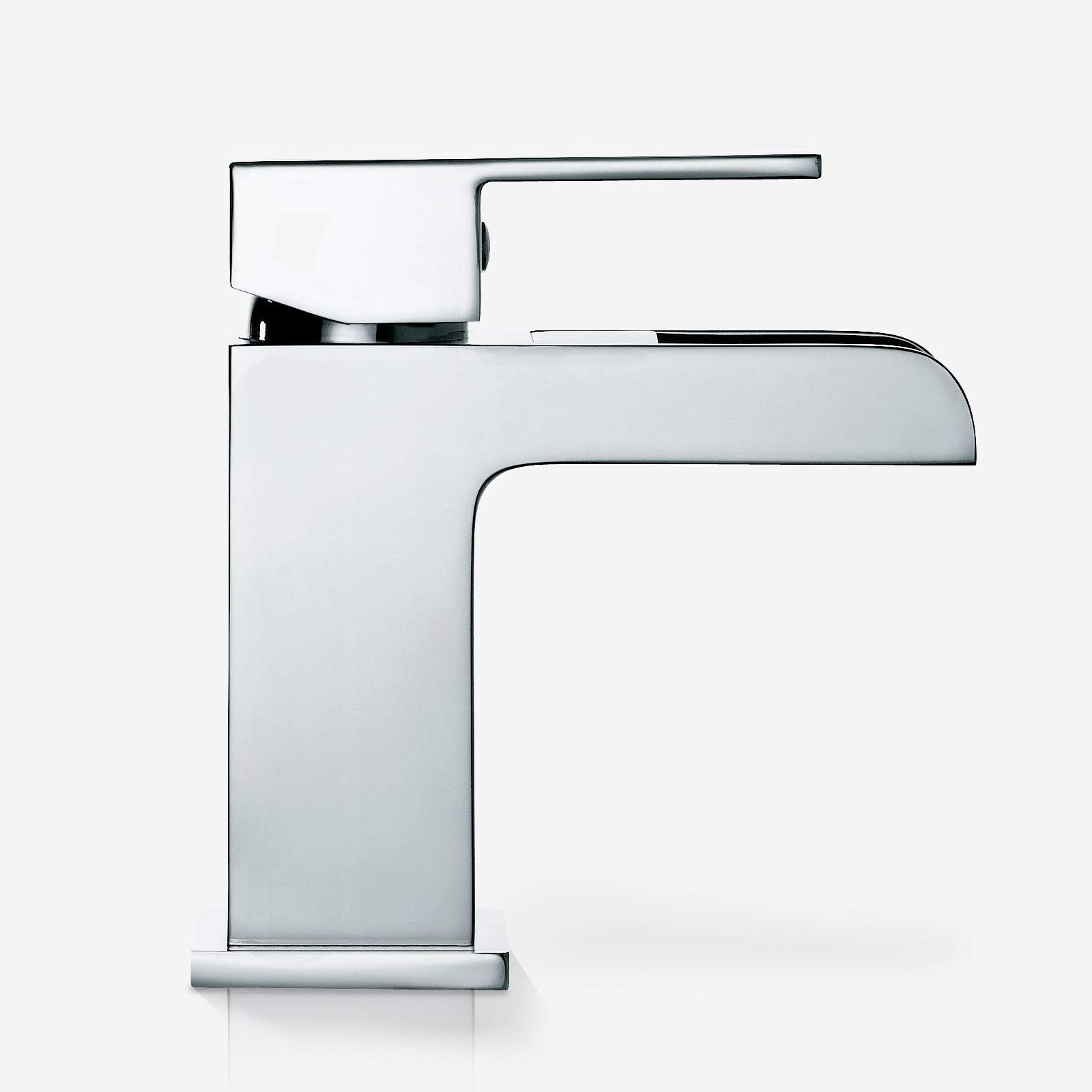 Origin Waterfall - Miscelatore per lavabo e scarico cromato