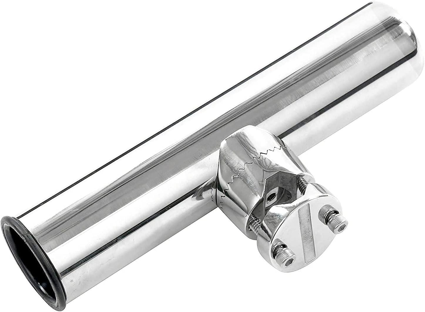Stainless Clamp on Fishing Rod Holder for Rails 1'' to 1-1/4''