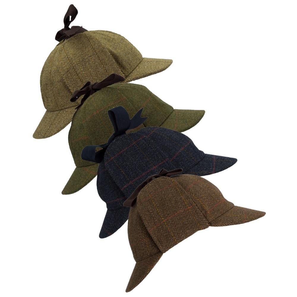 WALKER AND HAWKES - Cappello Derby Tweed Woodstock Deerstalker