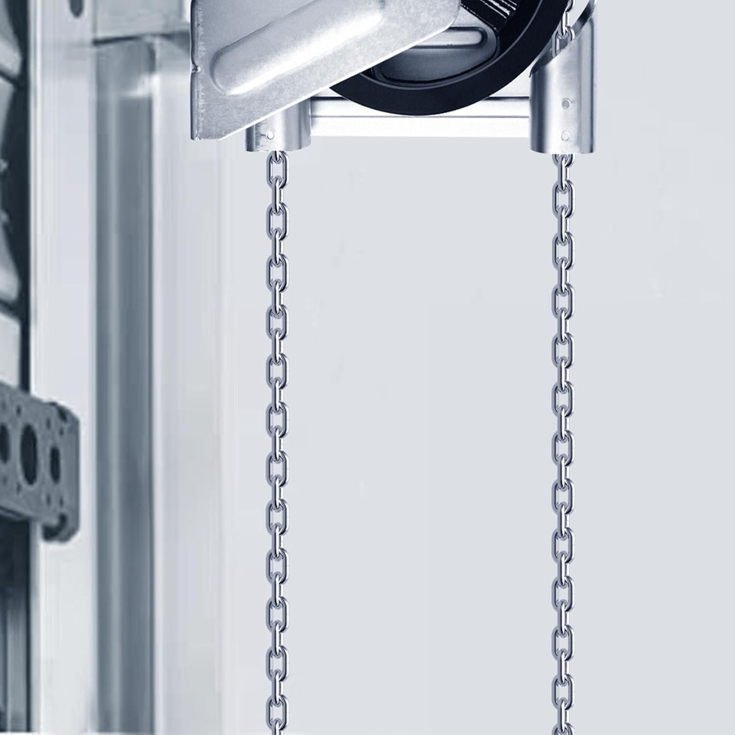 Heavy Duty Garage Door Chain Hoist, Metal Chain, 26 Feet x 3/16 Inch
