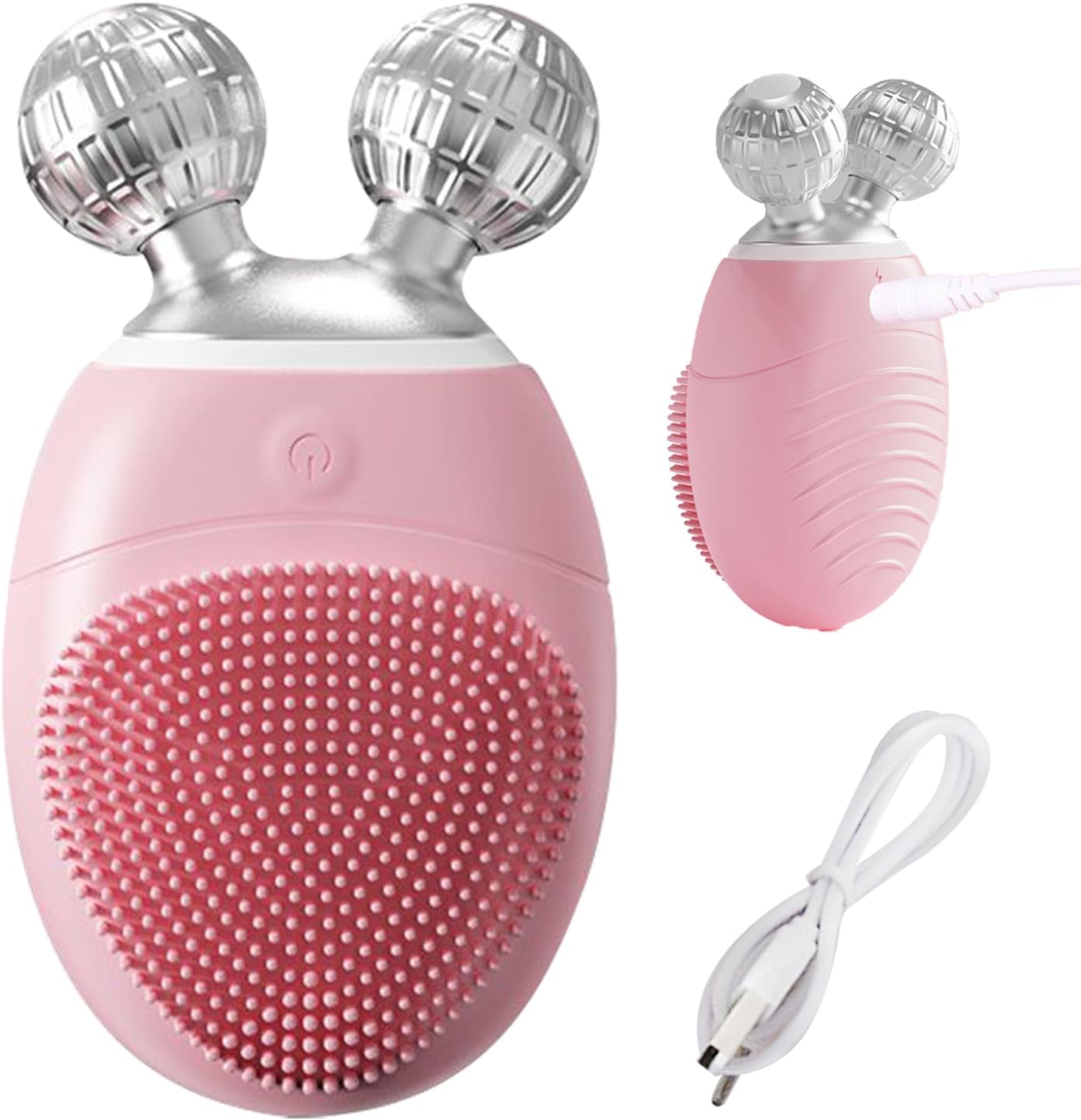 NevPuose Gezichtsreinigingsborstel, gezichtsborstelhuid reiniging, Electric Face Massager, 5-versnellingen verstelbaar vibrerend waterdichte elektrische massagerevice voor peeling en diepe reiniging