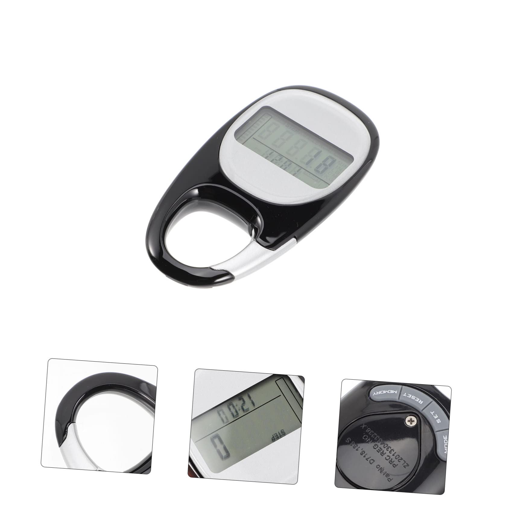 YARNOW pédomètre podomètre pour Marcher Compteur de Pas d'escalade Compteur de Marche 3D avec déambulateur Multifonctionnel Compteur de randonnée pédestre Abdos