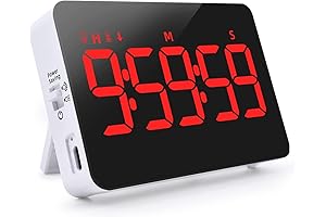 Upgraded Kitchen Digital Wall Clock with Large Display Timer and Countdown