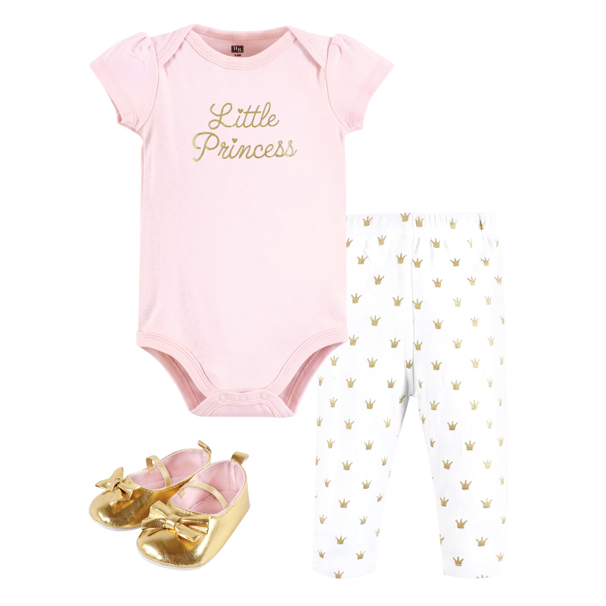 Hudson Baby Unisex Baby Cotton Bodysuit, Pant and Shoe Set