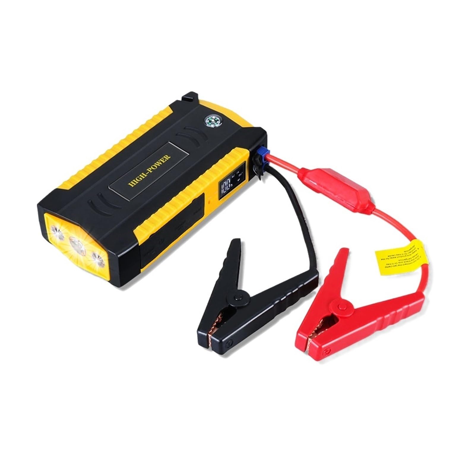 Awaryjna Ładowarka Samochodowa 16000mAh Urządzenie Do Awaryjnego Uruchamiania Power Bank 12V Przenośne Urządzenie Rozruchowe Do Benzyny Diesel Booster Szybkie I Wydajne łAdowanie(Yellow)