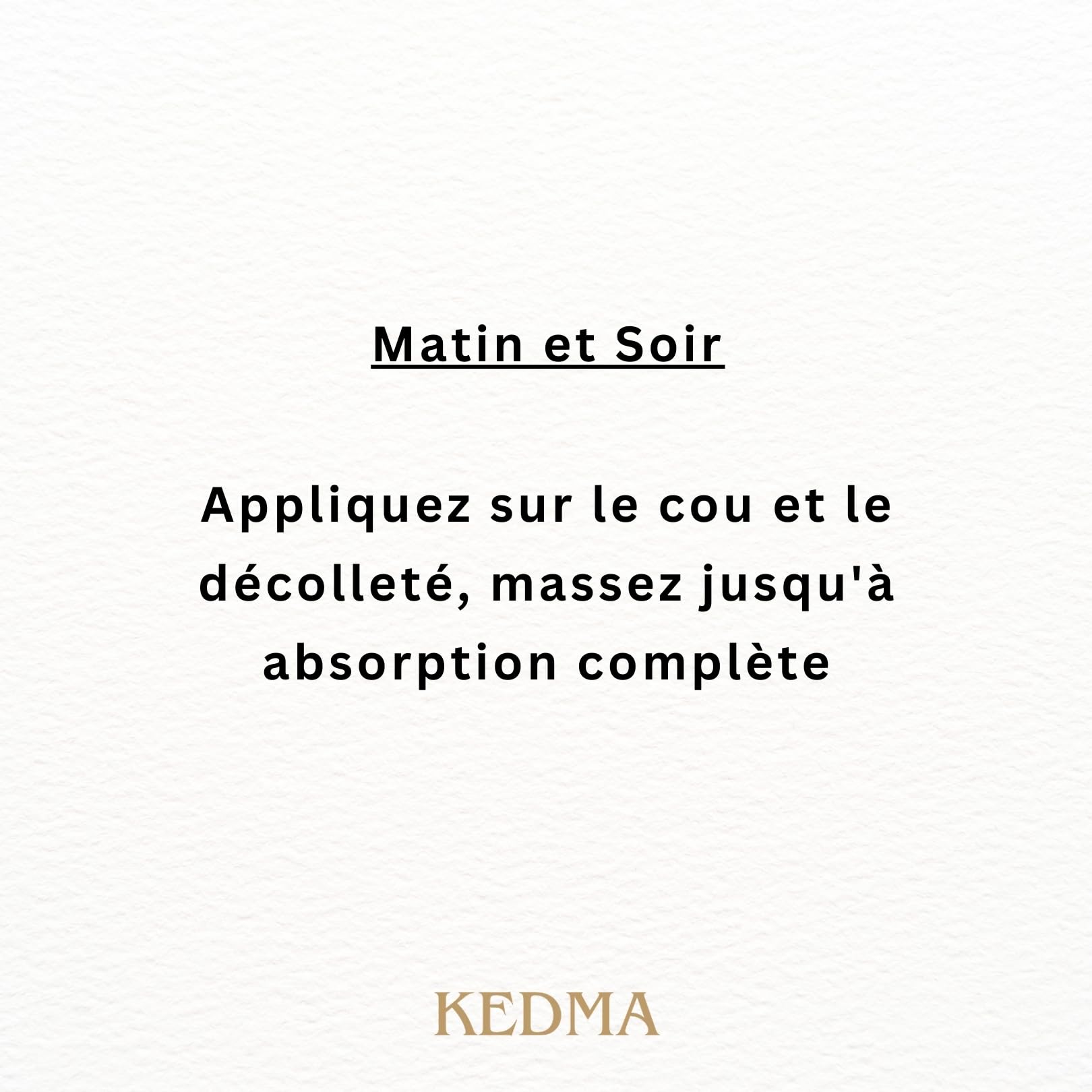 KEDMA - Crème Collagène Cou & Décolleté aux Minéraux de la Mer Morte - 50g | La crème au collagène hydrate le cou et le décolleté et aide à améliorer l’apparence de la fermeté.