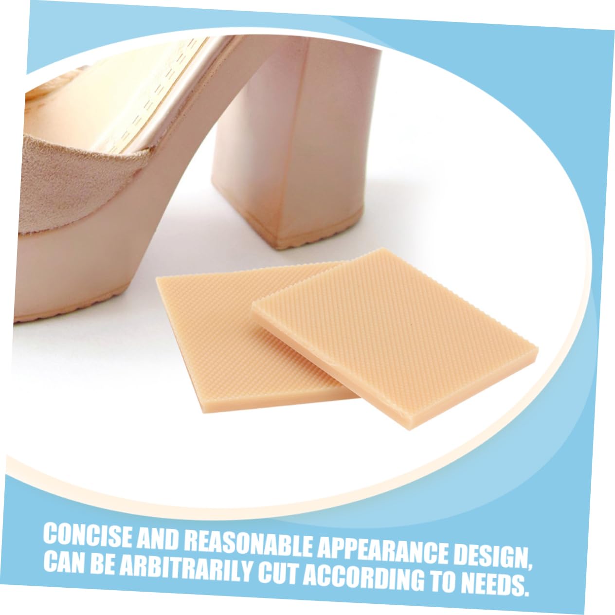 5 Sätze Reparatur Von Sohlenflicken Fußpolster Rutschfeste High-heels-pads Beschützer Fersenstopper Für Gras Anti-fersengriffe Keine Fersenpolster Gummi 4 Stück * 5