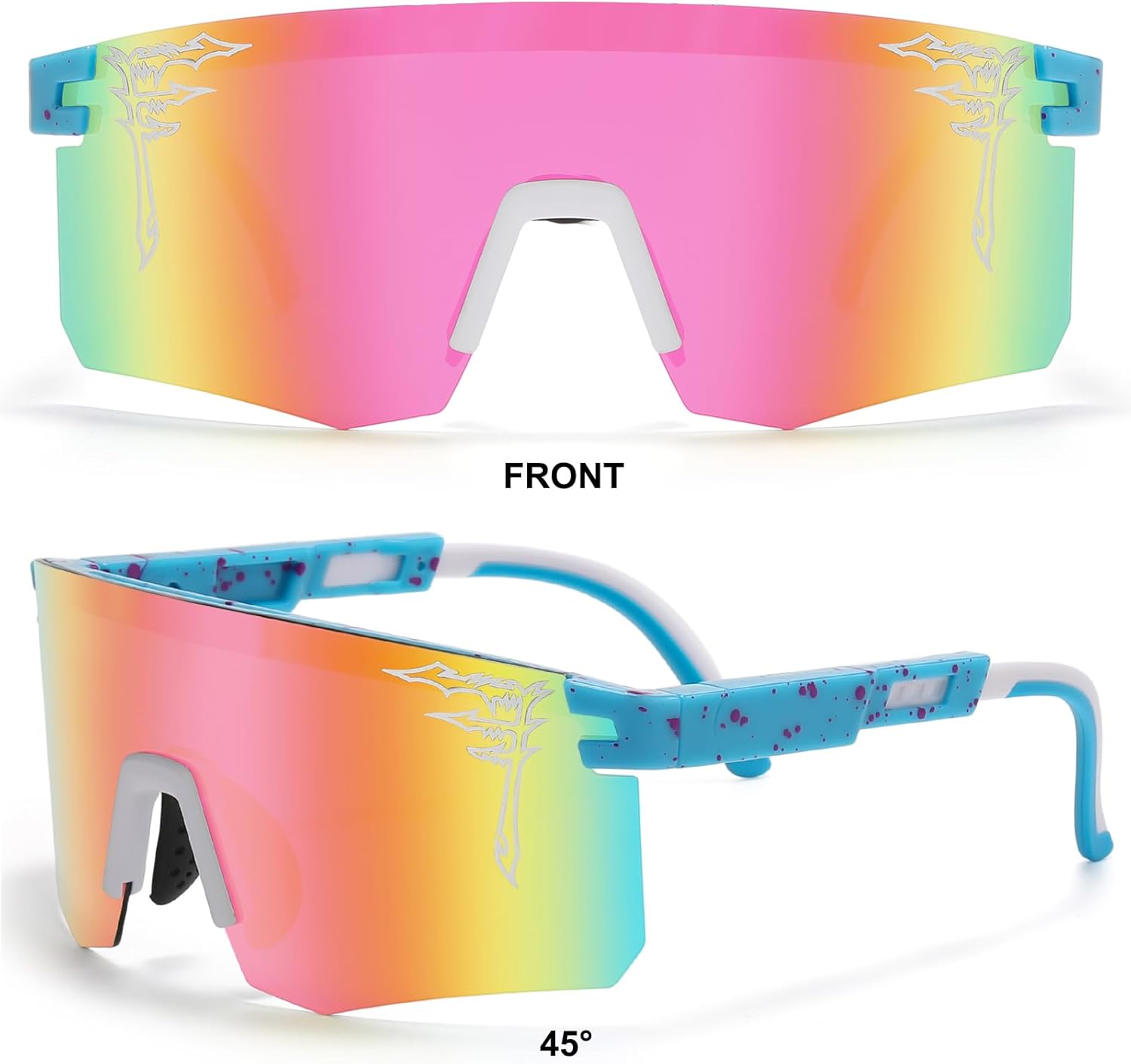 Two Size Polarized Baseball Sunglasses For Adults and Youth Boys Girls Kids UV400 Men Women Cycling Sports Glasses - Image 4